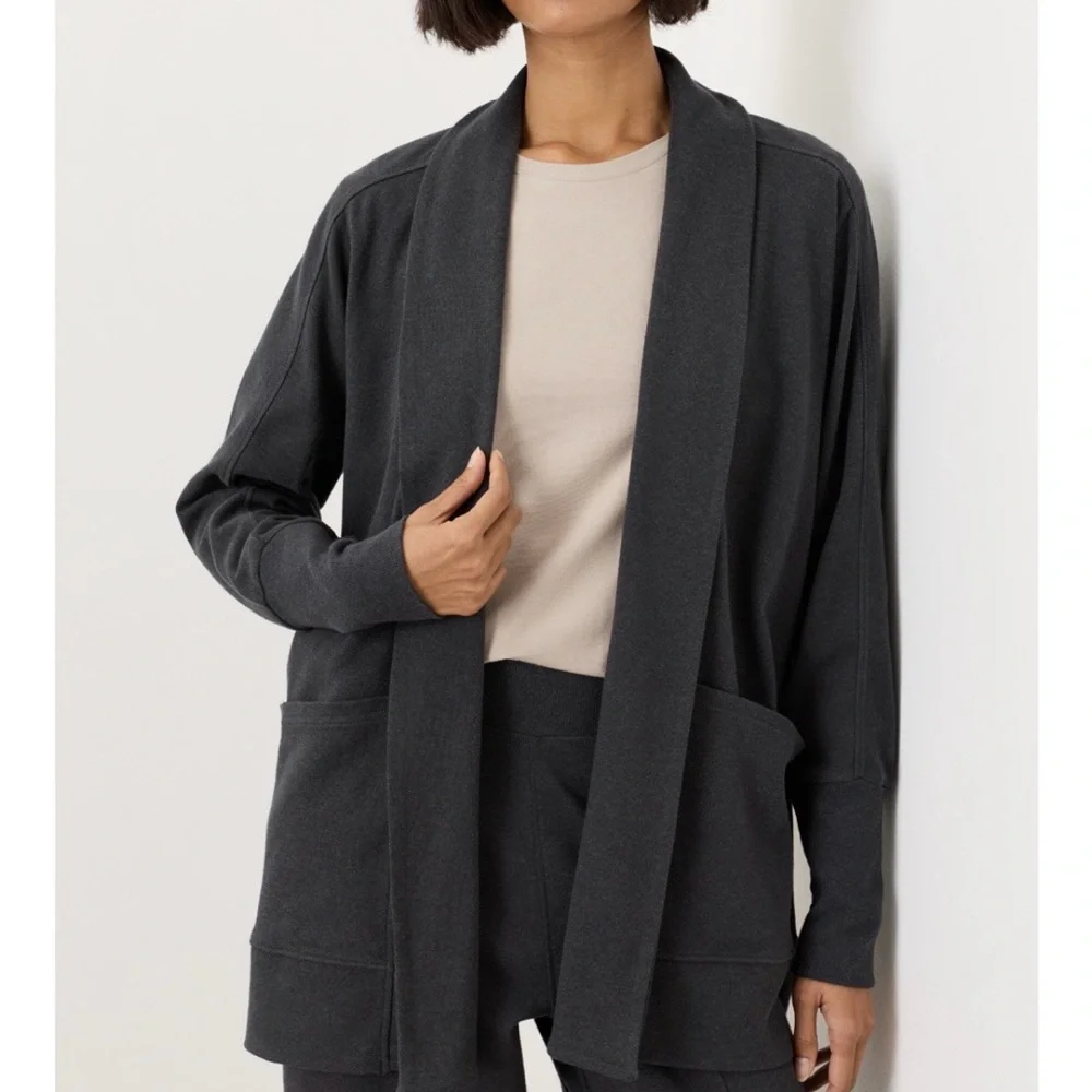 Organic Airplane Wrap Cardigan NWOT - Picture 3 of 10